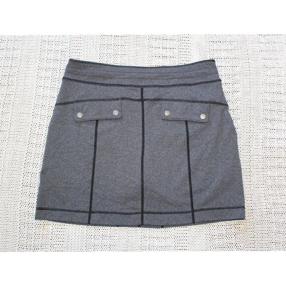 Title Nine Golf Skort size L Mini Skirt Grey Sporty pickleball outdoor pockets - Picture 2 of 6